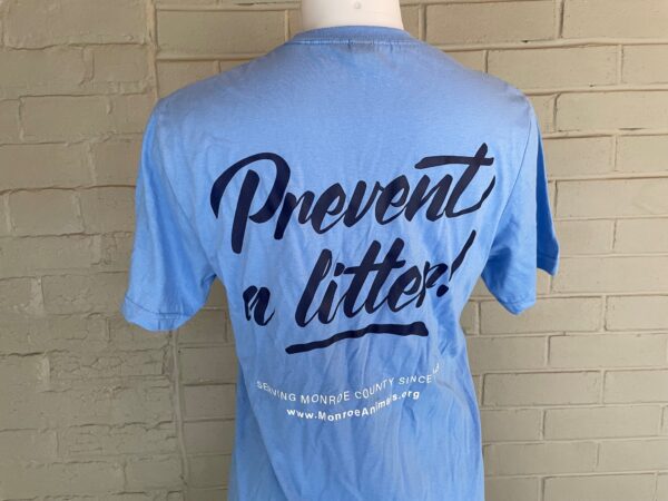 Prevent a Litter Carolina Blue T-Shirt Back